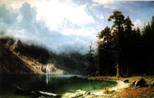 Albert Bierstadt Mount Corcoran oil painting image